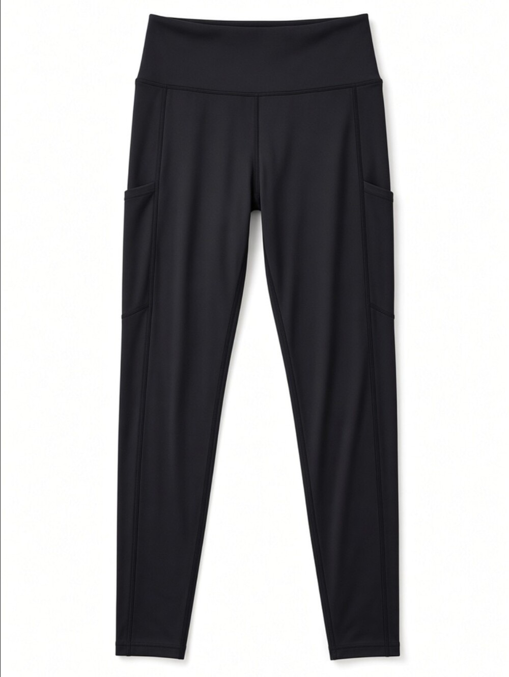 Fornia Women's M Black High Rise Pocket Performance Leggings Yoga Running
